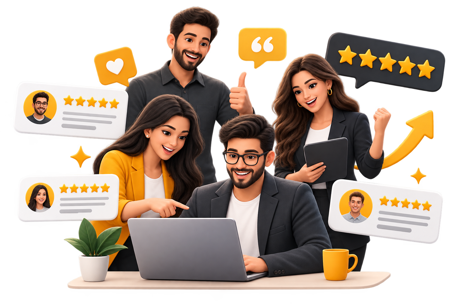 Happy Wildnet clients sharing 5-star reviews