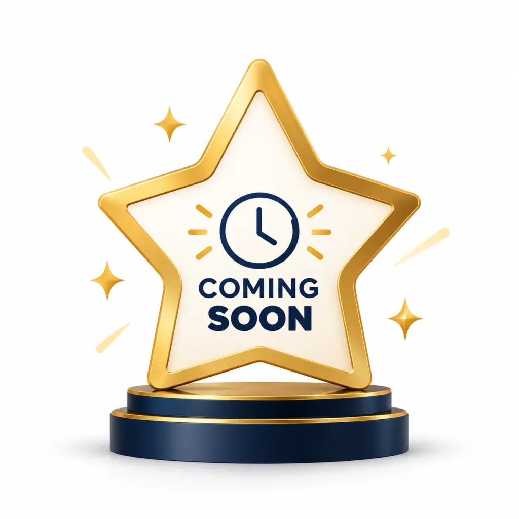 Golden Coming Soon Award Badge
