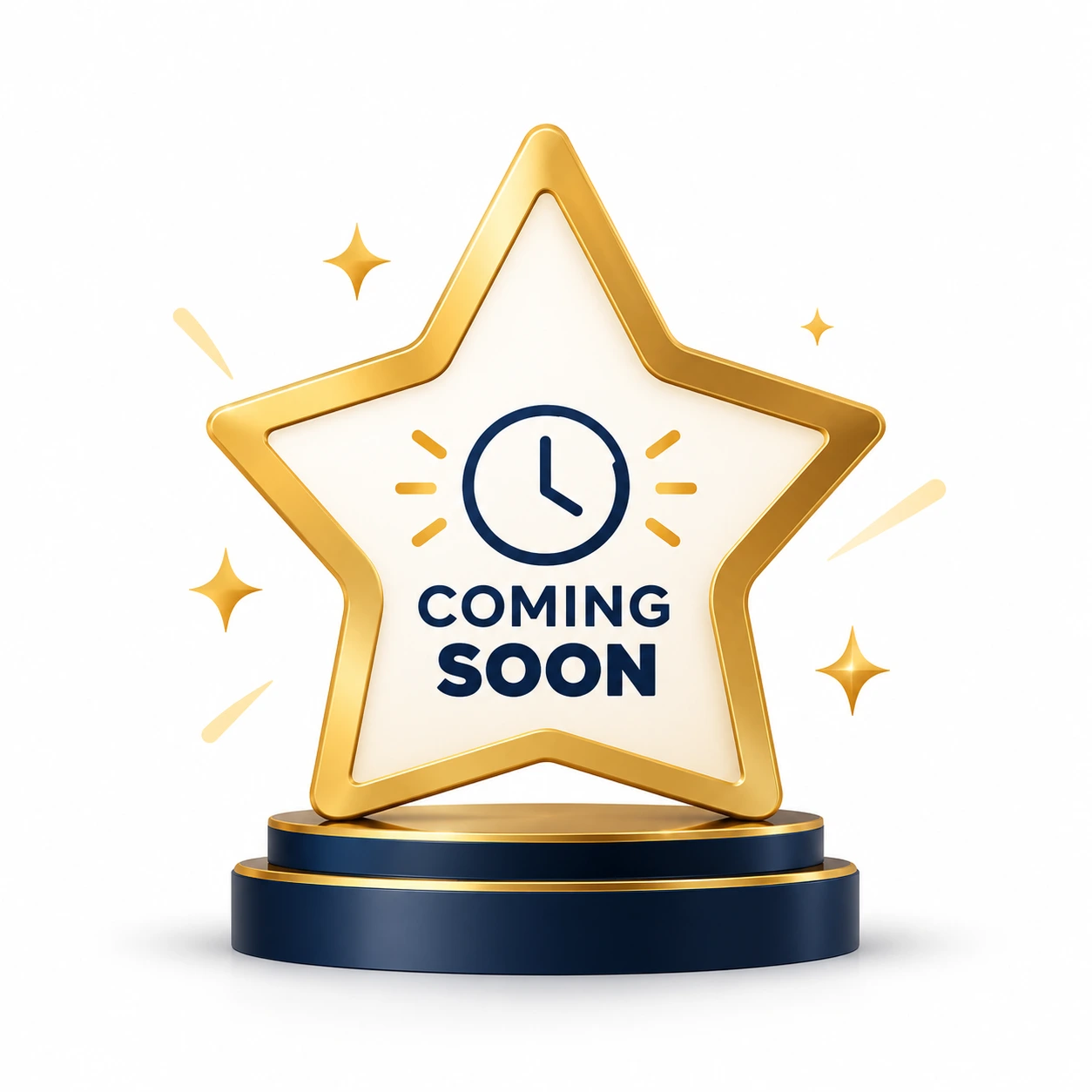Golden Coming Soon Award Badge